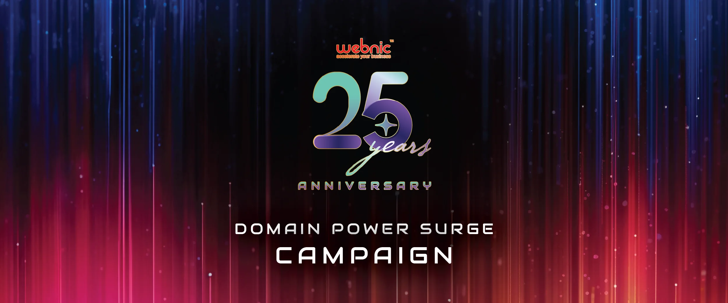 25 Years Anniversary | Domain Power Surge Campaign