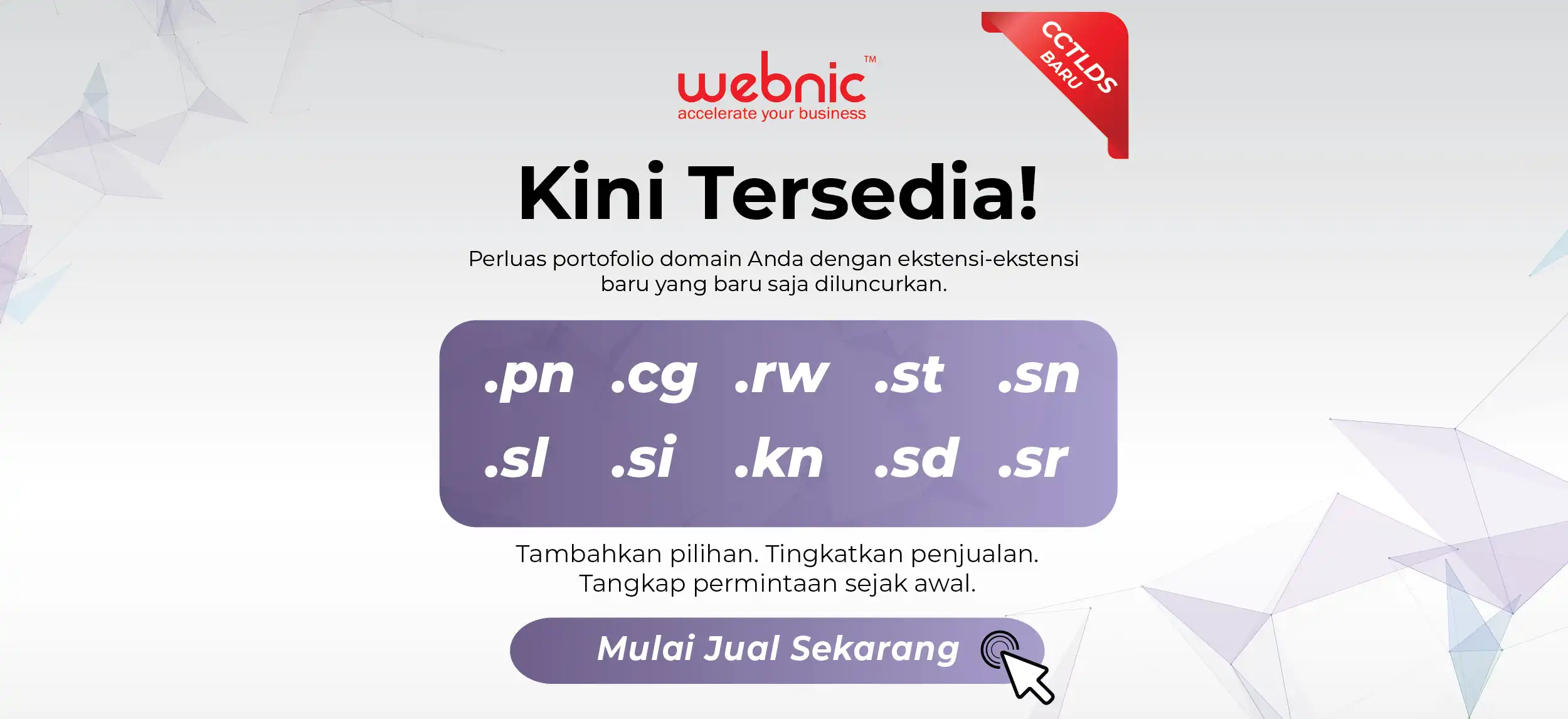 New CCTLDs Now Available (Dec 2025) ID