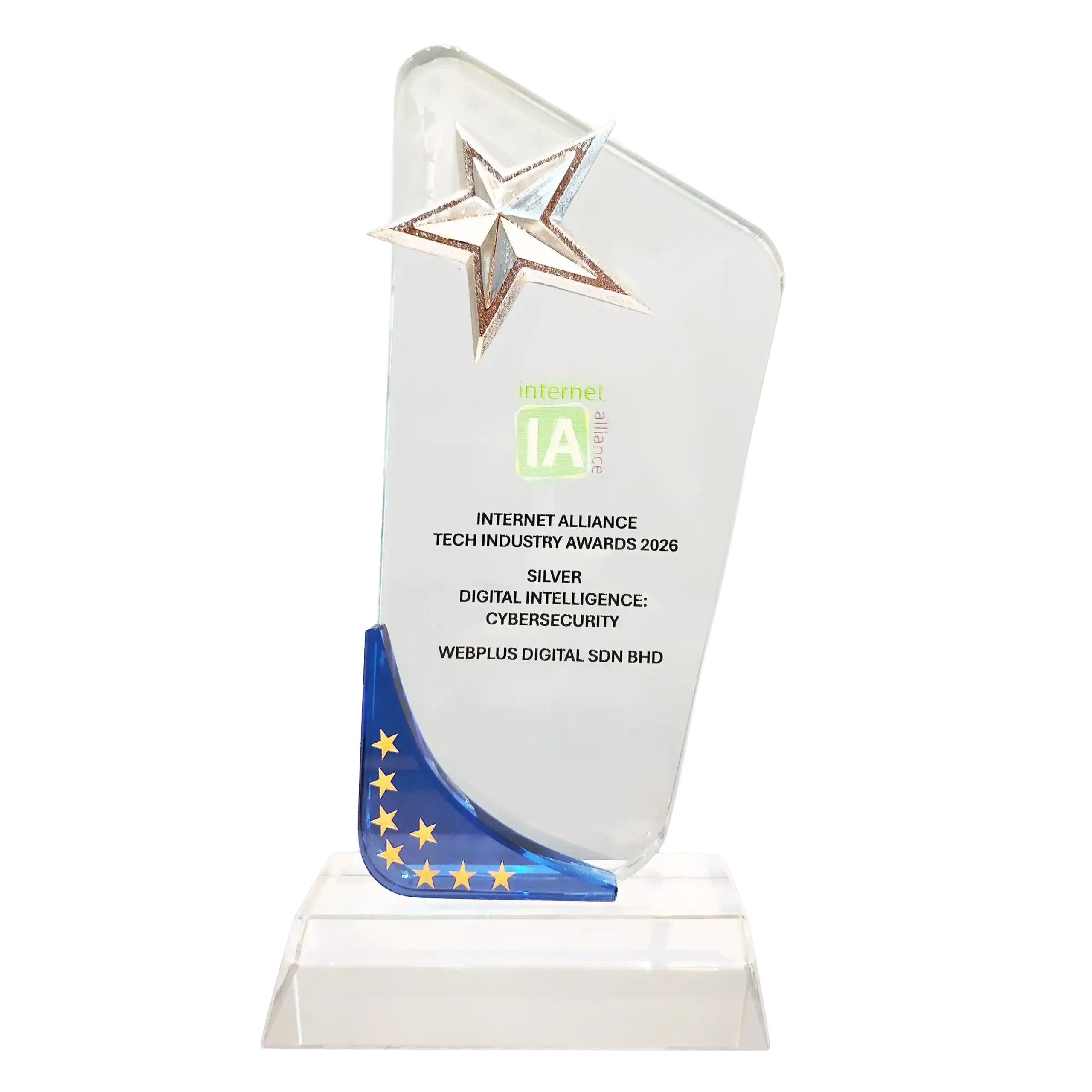 Tech Industry Awards 2026 - Silver Award Trophy_square